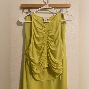 House of Harlow 1960 2 piece maxi set in yellow green